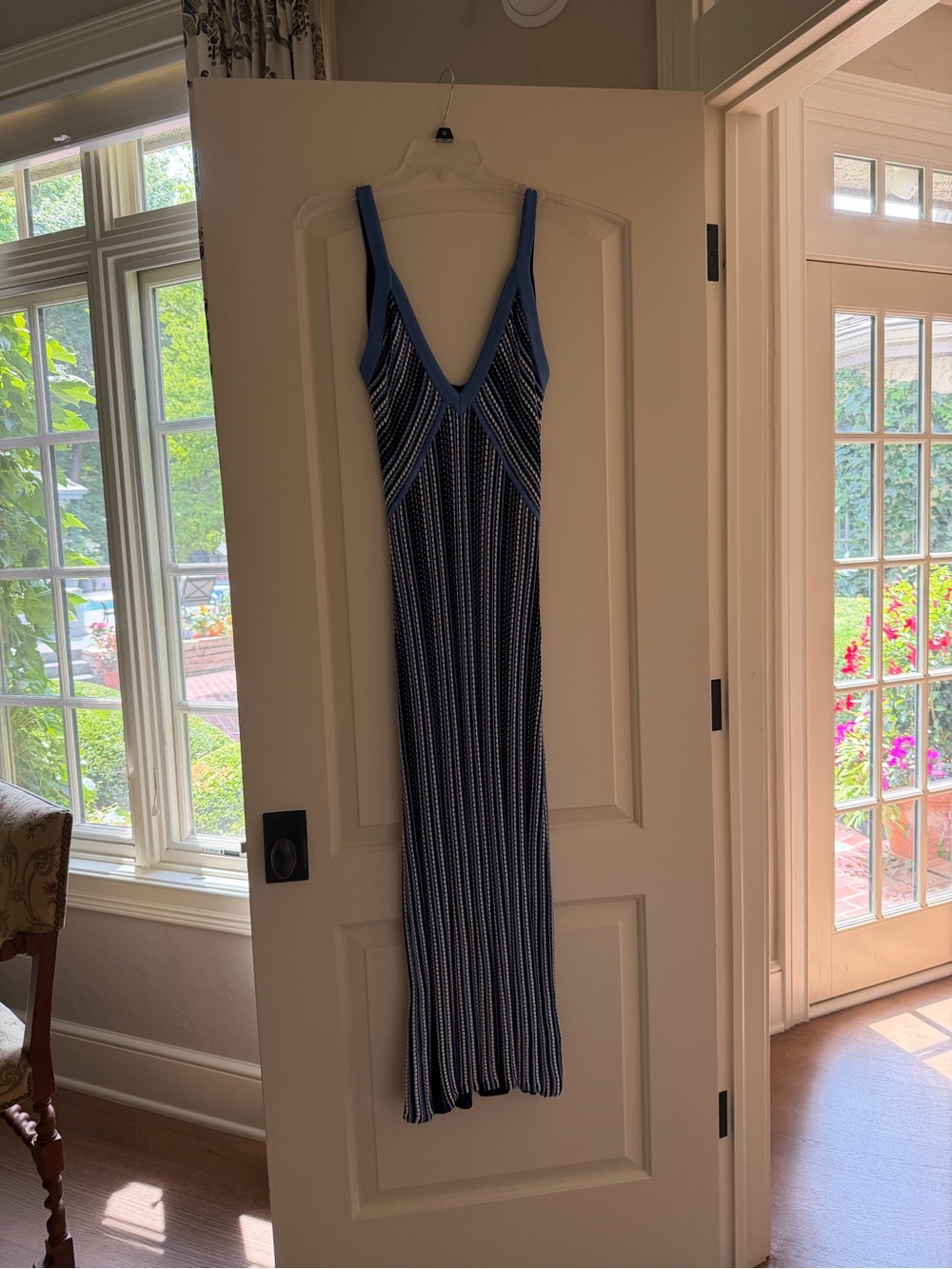 Ramy Brook Paetyn Striped V-Neck Maxi Dress - Picture 2 of 4